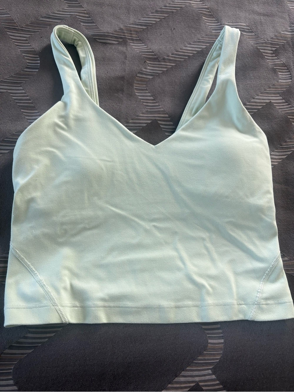 Green Lululemon Align Athletic Crop Tank